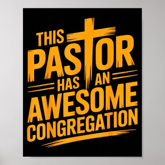 Poster Ce pasteur a une congrégation chrétienne géniale (Devant)