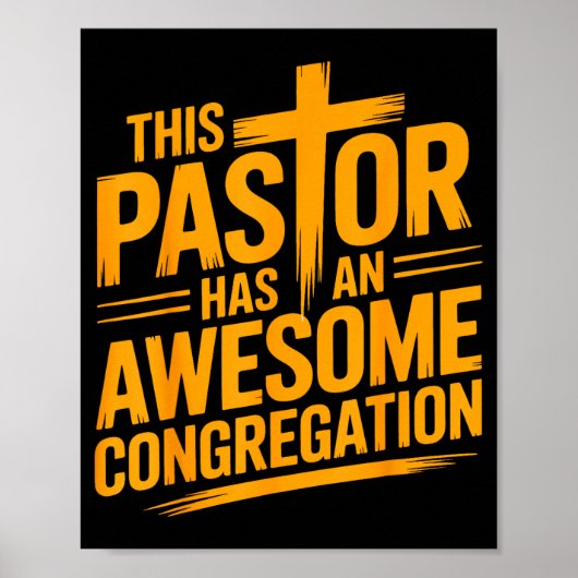 Poster Ce pasteur a une congrégation chrétienne géniale (Devant)
