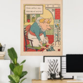 Poster - Ce petit porc est resté à la maison (Bureau à domicile)
