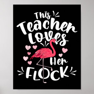 Poster Ce principal instantané aime son thé flamant de tr