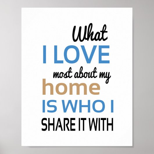 Poster Ce que j'aime le plus (taille d'image standard) (Devant)