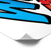 Poster Ce que je pense Bande dessinée Pop Art (Coin)