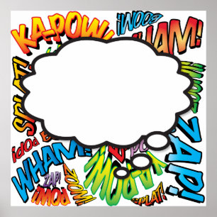 Poster Ce que je pense Bande dessinée Pop Art