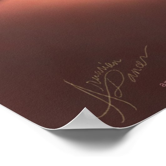 Poster Ce que l'amour signifie pour moi l'art Imprimer (Coin)