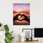 Poster Ce que l'amour signifie pour moi l'art Imprimer (Bureau à domicile)