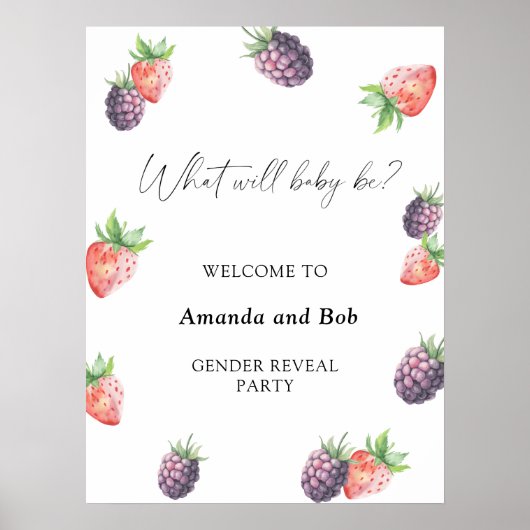 Poster Ce que le bébé sera le genre révéler (Devant)