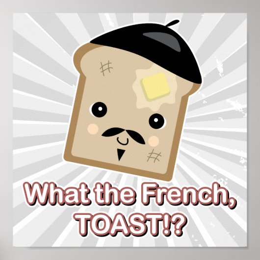 Poster ce que le toast français (Devant)