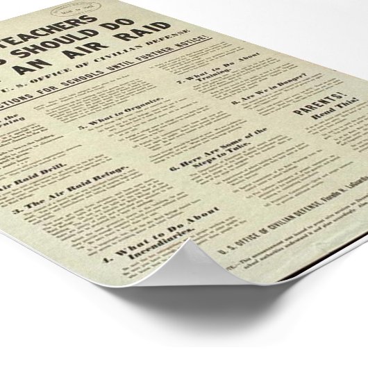 Poster "Ce que les enseignants et les élèves devraient fa (Coin)