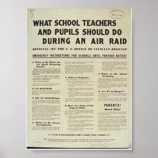 Poster "Ce que les enseignants et les élèves devraient fa (Devant)