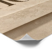 Poster Ce que nous gardons devient accueil Typographie mu (Coin)