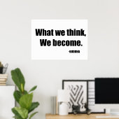 Poster Ce que nous pensons devenir (Bureau à domicile)