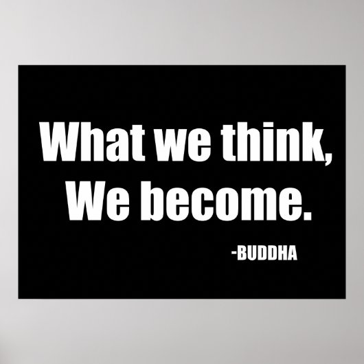 Poster Ce que nous pensons devenir. Bouddha (Devant)