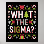 Poster Ce que Sigma Funny Santa Clause Gen Alpha X mas (Devant)