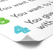 Poster Ce que vous dites ici Restez ici Conseiller scolai (Coin)