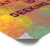 Poster Ce que vous recherchez la typographie des citation (Coin)