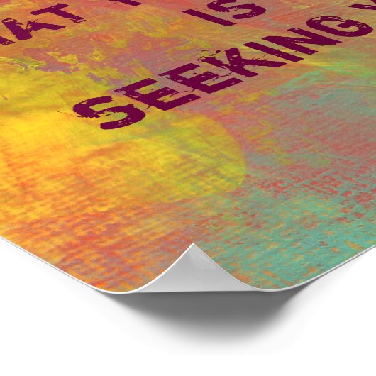 Poster Ce que vous recherchez la typographie des citation (Coin)