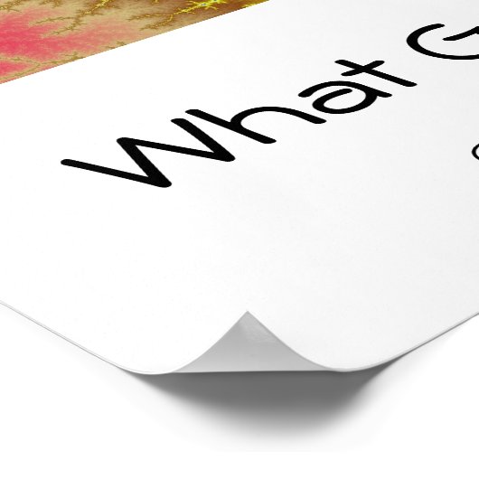 Poster Ce Qui Arrive, Arrive Autour (Coin)