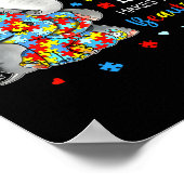 Poster Ce qui vous rend différents beaux éléphants Autism (Coin)