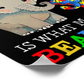 Poster Ce qui vous rend différents Elephant Maman Autisme (Coin)