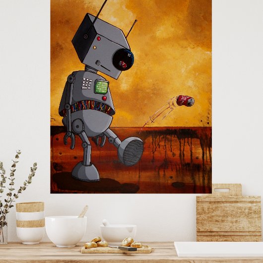 Poster Ce robot est ennuyé (Cuisine)
