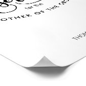 Poster Ce siège est réservé à - Personnalisé (Coin)