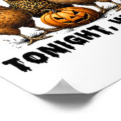 Poster Ce Soir, Nous Volons Halloween Poulet Chute Animau (Coin)
