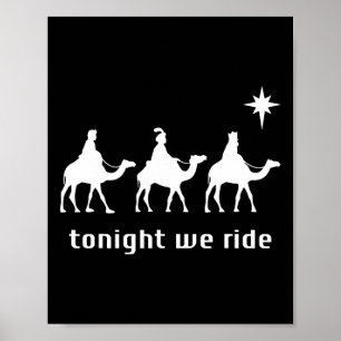 Poster Ce Soir, Nous Voyons Noël Hommes Avec Camel Ride C
