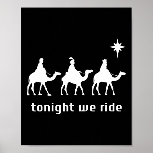 Poster Ce Soir, Nous Voyons Noël Hommes Avec Camel Ride C (Devant)
