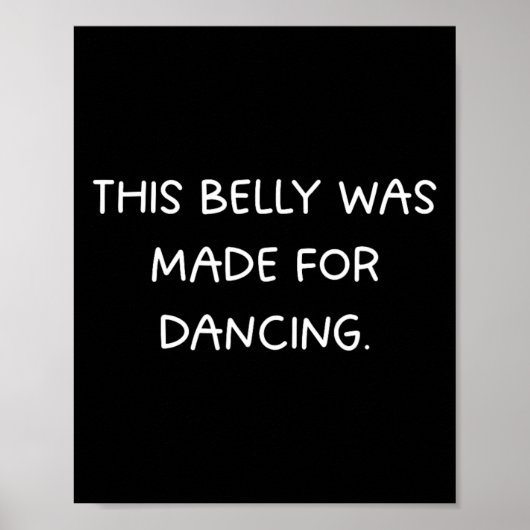 Poster Ce Ventre A Été Fait Pour La Danse - Fun Dance Par (Devant)