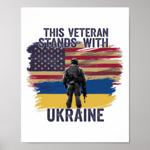 Poster Ce vétéran se tient avec l'Ukraine 10