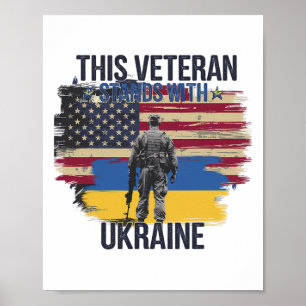 Poster Ce vétéran se tient avec l'Ukraine 15