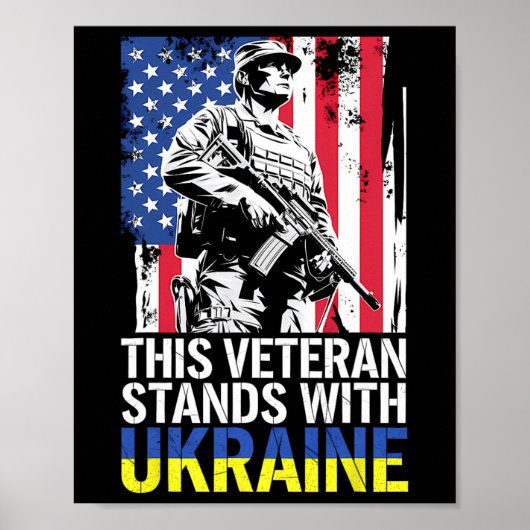 Poster Ce vétéran se tient avec l'Ukraine 7  (Devant)