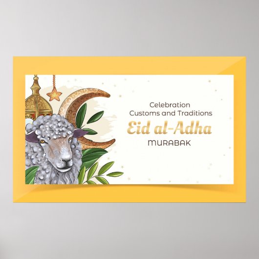 Poster Cébration de Custons et Traditions (eid al-Adha) (Devant)