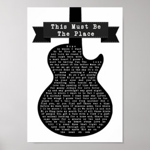 Poster Ceci doit être la chanson noire et blanche