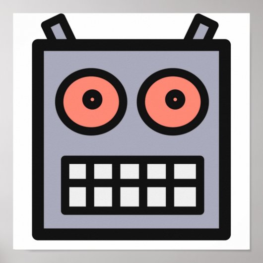 Poster Ceci Est Une Tête De Robot (Devant)