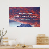 Poster "Ceci par-dessus tout, pour que toi-même sois vrai (Cuisine)