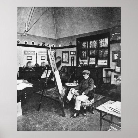 Poster Cecil Aldin dans son studio (Devant)