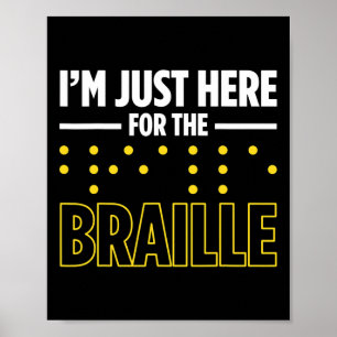 Poster Cécité Pour Les Aveugles Personne Aveugles Braille