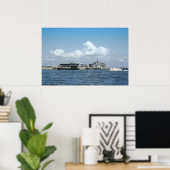 Poster Cedar Key Waterfront Print (Bureau à domicile)