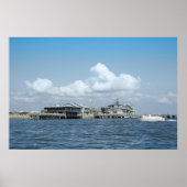 Poster Cedar Key Waterfront Print (Devant)