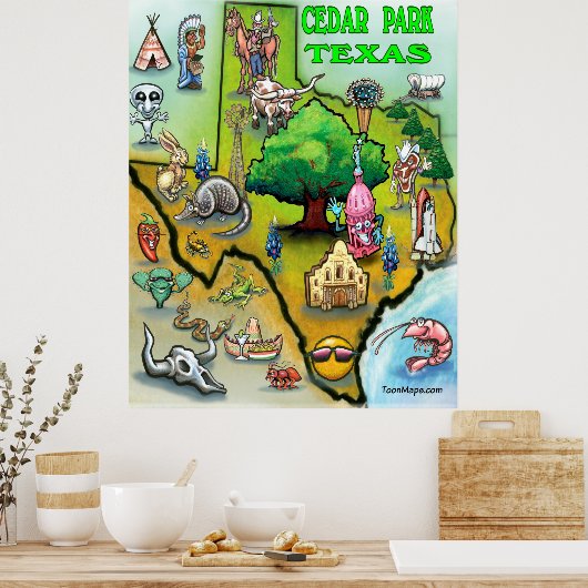 Poster Cedar Park Texas (Cuisine)