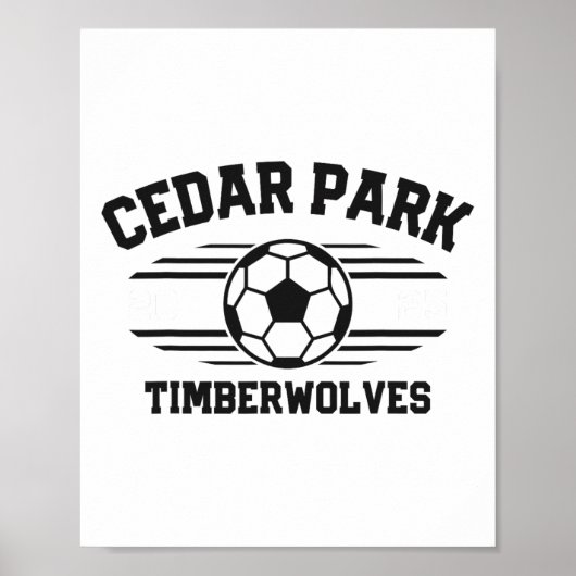 Poster Cedar Park Timberwolves Soccer Ll 2025  (Devant)