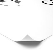 Poster Cedar Rapids Iowa Skyline BW (Coin)
