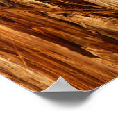 Poster Cèdre texturé en écorce de bois (Coin)