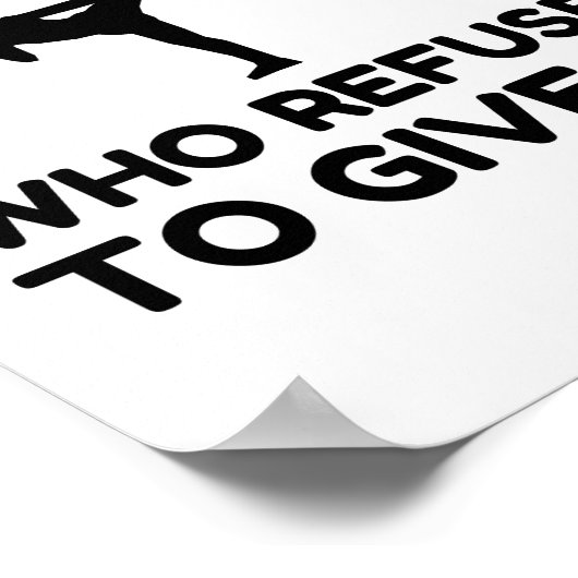 POSTER CEINTURE BLANCHE NOIRE REFUS DE CEINTURE BLANCHE (Coin)