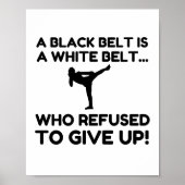 POSTER CEINTURE BLANCHE NOIRE REFUS DE CEINTURE BLANCHE (Devant)