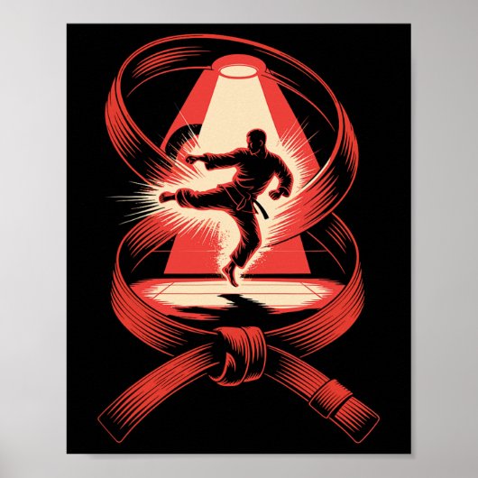 Poster Ceinture d'art à exposition multiple Judo Karate T (Devant)