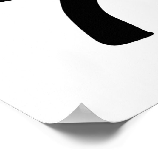 Poster Ceinture de judo noir (Coin)