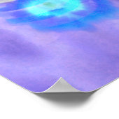 Poster Ceinture de squelette Cage Floral Purple Bleu Vint (Coin)