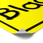 Poster Ceinture noire à risque d'accident (Coin)